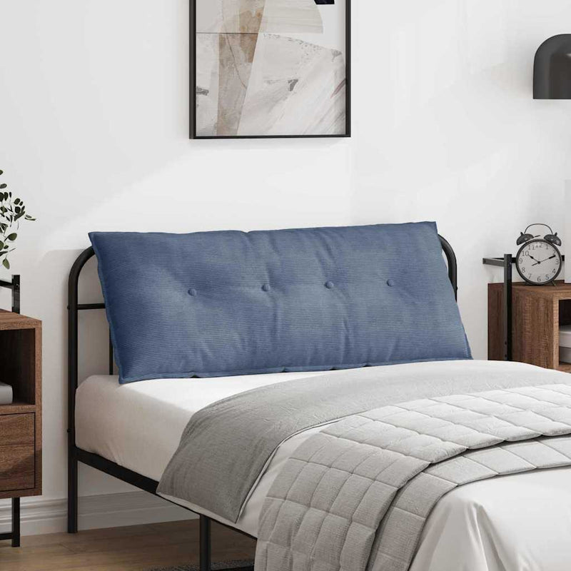 Load image into Gallery viewer, Vidaxl rugkussen blauw 120 x 50 cm cordstof
