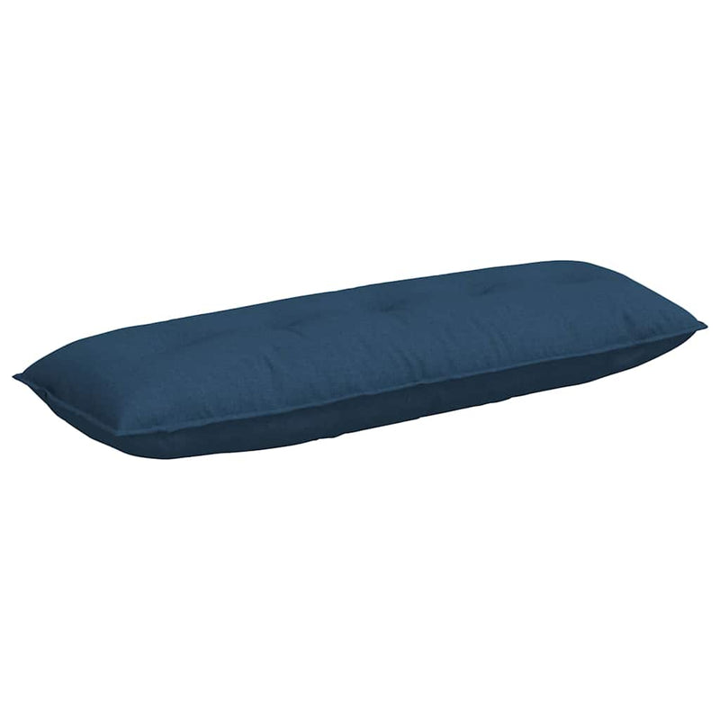 Load image into Gallery viewer, Vidaxl rugkussen blauw 140 x 19 x 50 cm stof
