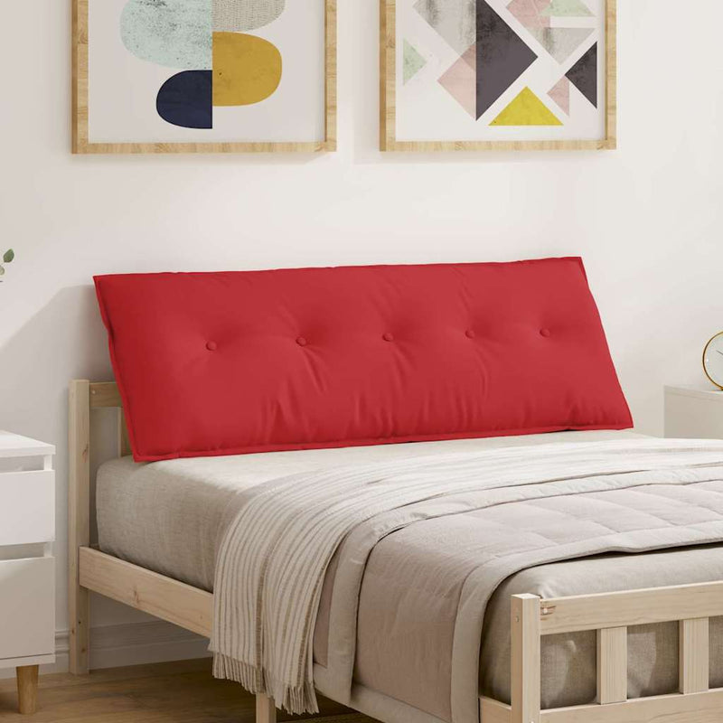 Load image into Gallery viewer, Vidaxl rugkussen rood 140 x 19 x 50 cm stof
