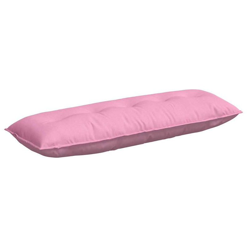 Load image into Gallery viewer, Vidaxl rugkussen roze 140 x 19 x 50 cm stof
