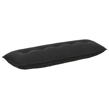 Vidaxl rugkussen zwart 140 x 50 cm cordstof