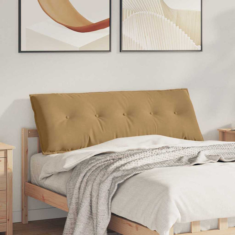 Load image into Gallery viewer, Vidaxl rugkussen bruin 140 x 50 cm cordstof
