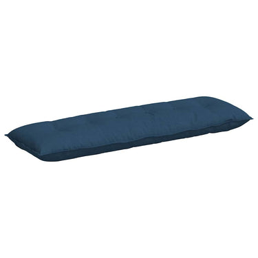 Vidaxl rugkussen blauw 160 x 19 x 50 cm stof