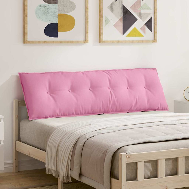 Load image into Gallery viewer, Vidaxl rugkussen roze 160 x 19 x 50 cm stof
