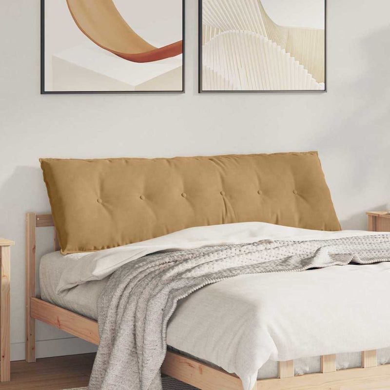 Load image into Gallery viewer, Vidaxl rugkussen bruin 160 x 50 cm cordstof

