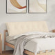 Vidaxl rugkussen beige 160 x 50 cm microvezel stof