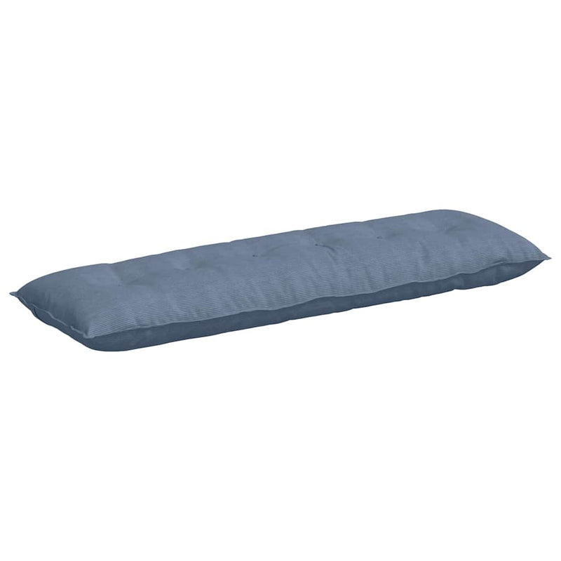 Load image into Gallery viewer, Vidaxl rugkussen blauw 160 x 50 cm cordstof
