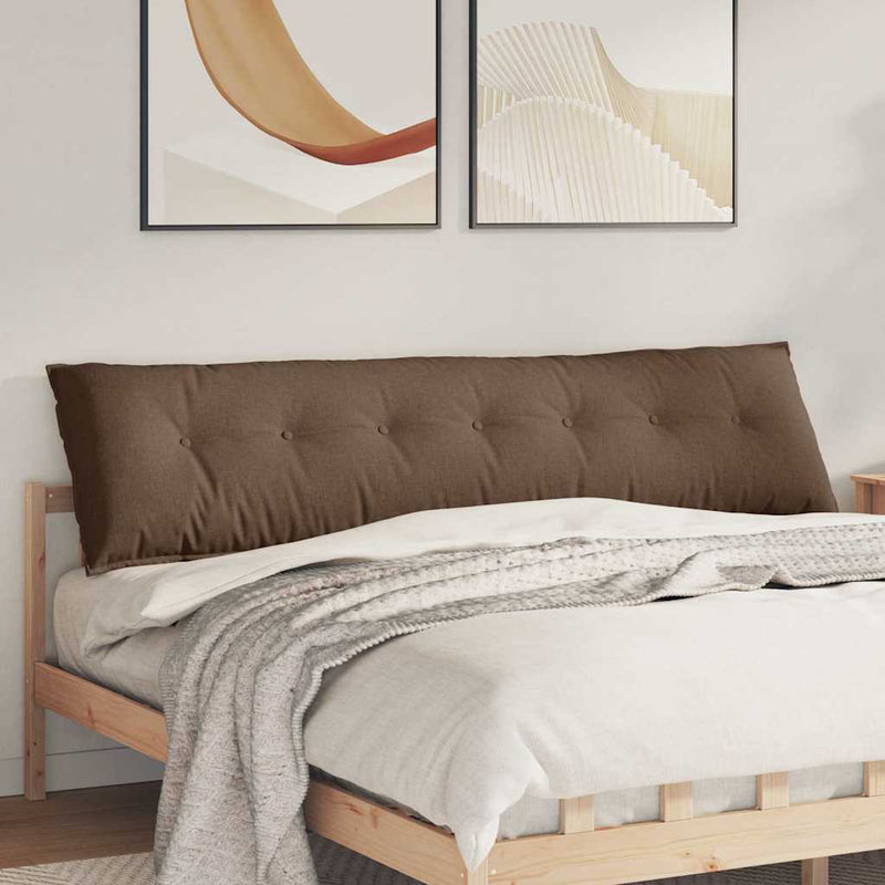 Load image into Gallery viewer, Vidaxl rugkussen bruin 200 x 19 x 50 cm stof
