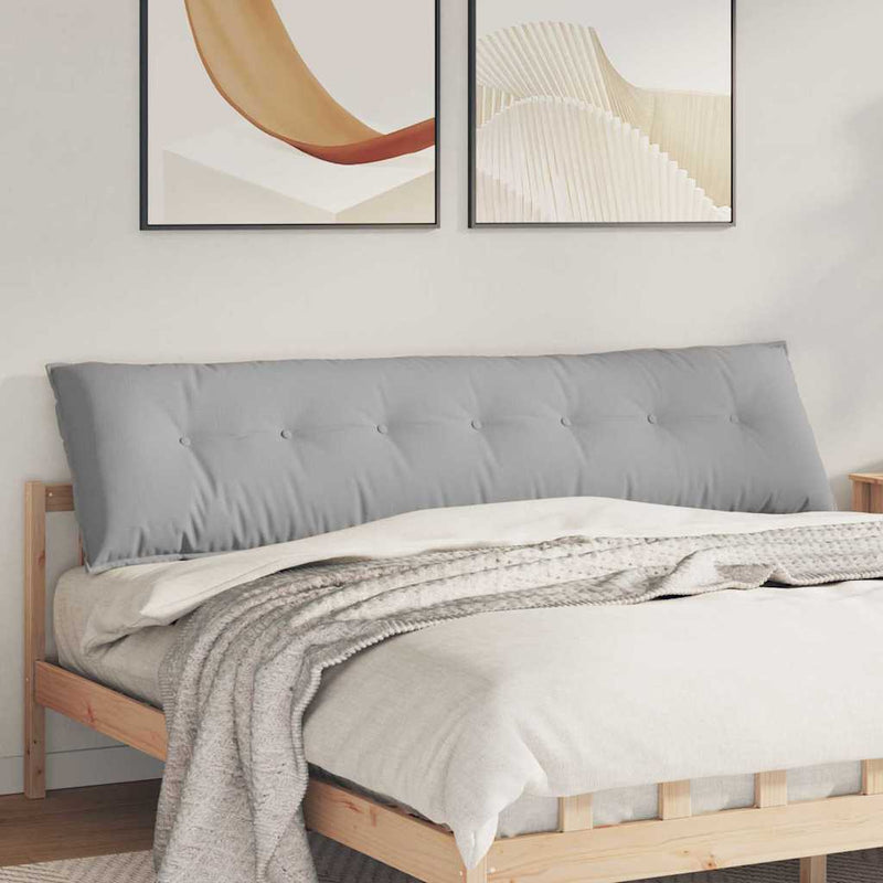 Load image into Gallery viewer, Vidaxl rugkussen wolkengrijs 200 x 19 x 50 cm stof
