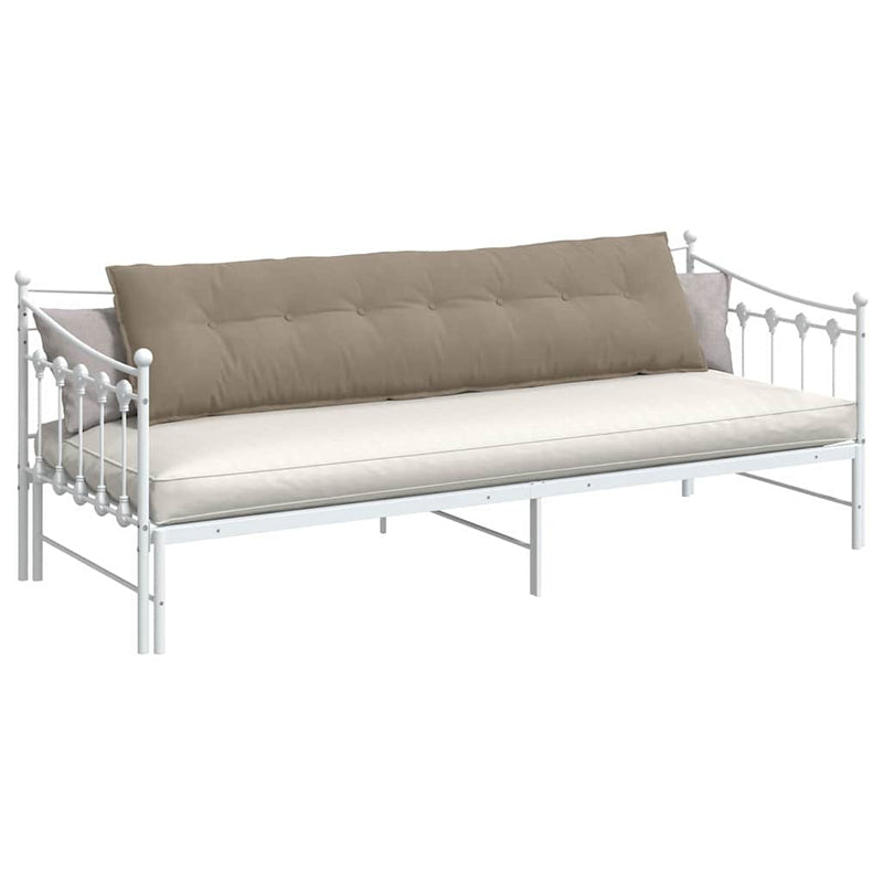 Load image into Gallery viewer, Vidaxl rugkussen taupe 200 x 50 cm microvezel stof
