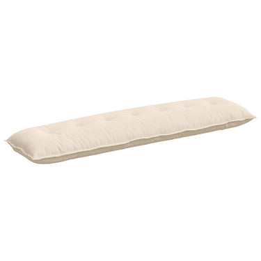 Vidaxl rugkussen beige 200 x 50 cm microvezel stof