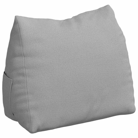 Vidaxl rugkussen wolkengrijs 45 x 20 x 35 cm stof