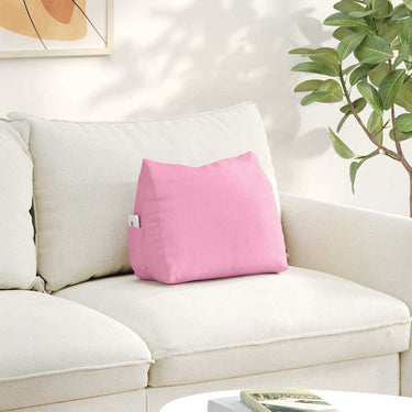 Vidaxl rugkussen roze 45 x 20 x 35 cm stof