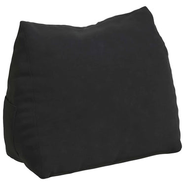 Vidaxl rugkussen zwart 45 x 20 x 35 cm cordstof