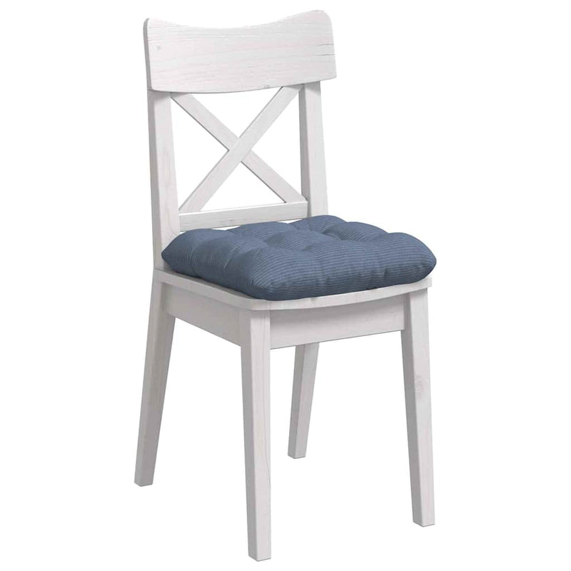 Load image into Gallery viewer, Vidaxl zitkussens 4 pcs blauw 40 x 40 cm katoen stof
