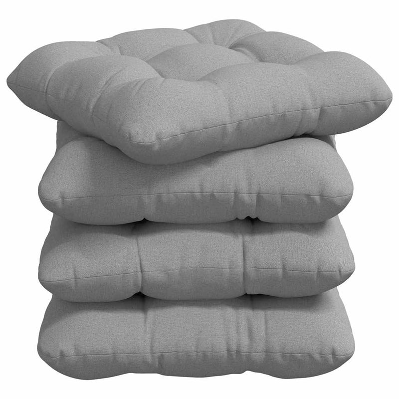 Load image into Gallery viewer, Vidaxl zitkussens 4 pcs wolkengrijs 45 x 45 x 12 cm stof
