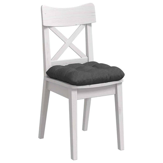 Vidaxl zitkussens 4 pcs donkergrijs 45 x 45 cm katoen stof
