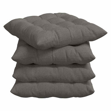 Vidaxl zitkussens 4 pcs lichtgrijs 40 x 40 x 6 cm katoen stof
