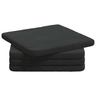 Vidaxl zitkussens 4 pcs zwart 40 x 40 x 3 cm fluweel