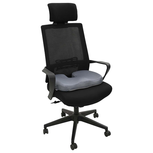 Vidaxl zitkussen met kussen grijs 47 x 37 x 8 cm met gaasdoek