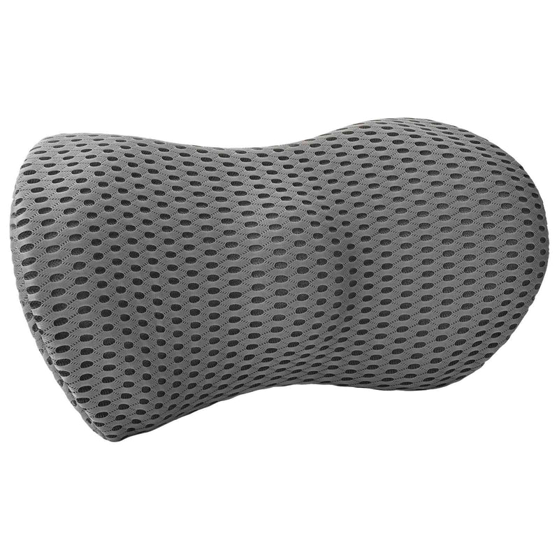 Load image into Gallery viewer, Vidaxl rugkussen met kussen grijs 47,5 x 23 x 12 cm 4d mesh
