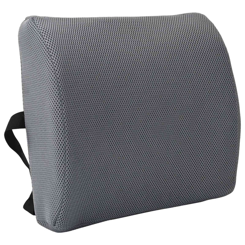Load image into Gallery viewer, Vidaxl rugkussen met kussen grijs 36 x 30 x 12 cm met gaasdoek
