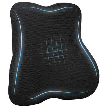 Vidaxl hoofdkussen met kussen zwart 40 x 40 x 11 cm met gaasdoek