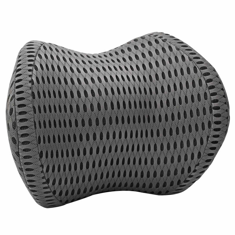 Load image into Gallery viewer, Vidaxl halskussen met kussen verstelbaar grijs 31 x 22 x 13 cm 4d mesh
