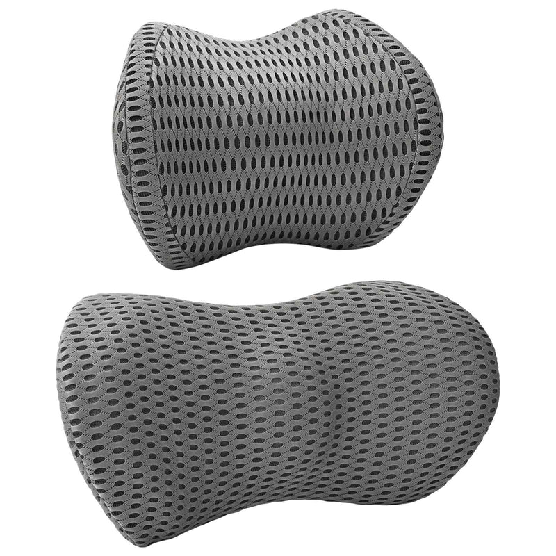 Load image into Gallery viewer, Vidaxl kussenset met kussen verstelbaar 2 pcs grijs 4d mesh
