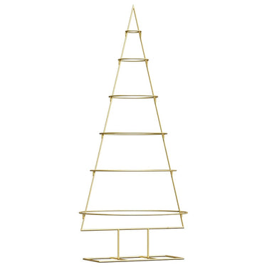 Vidaxl metalen kerstboom met standaard goud 148 cm poedergecoat staal
