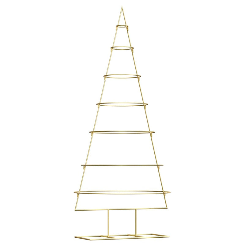 Load image into Gallery viewer, Vidaxl metalen kerstboom met standaard goud 180 cm poedergecoat staal
