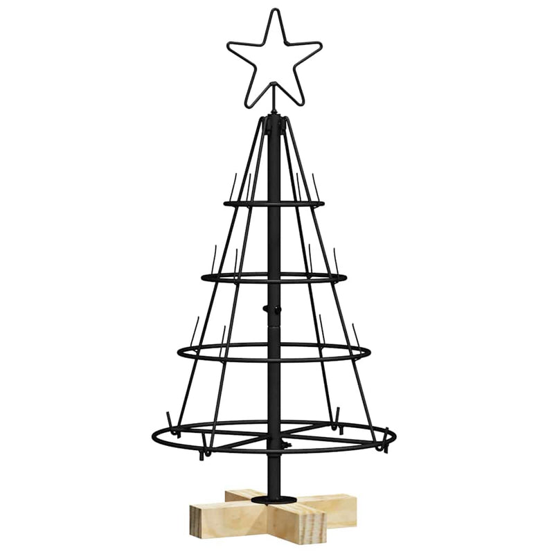 Load image into Gallery viewer, Vidaxl kerst cone boom met standaard zwart 60 cm staal
