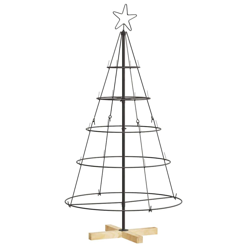 Load image into Gallery viewer, Vidaxl kerst cone boom met standaard zwart 126 cm staal
