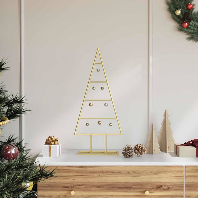 Load image into Gallery viewer, Vidaxl metalen kerstboom met standaard goud 60 cm poedergecoat staal
