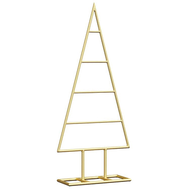Vidaxl metalen kerstboom met standaard goud 60 cm poedergecoat staal