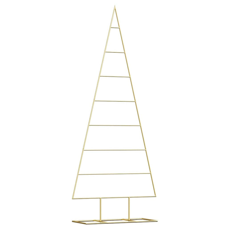 Load image into Gallery viewer, Vidaxl metalen kerstboom met standaard goud 150 cm poedergecoat staal
