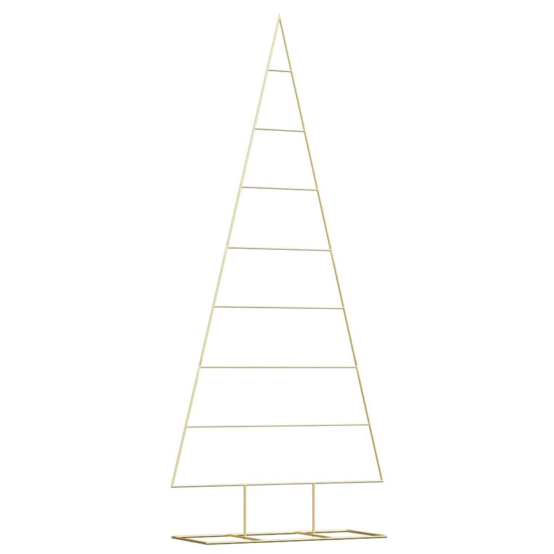 Load image into Gallery viewer, Vidaxl metalen kerstboom met standaard goud 211 cm poedergecoat staal
