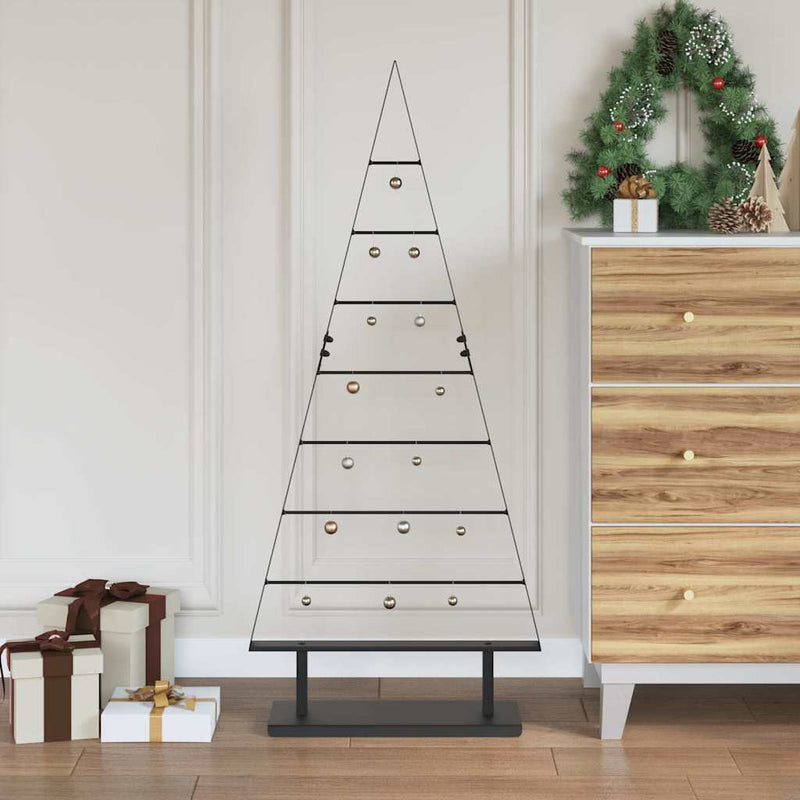 Load image into Gallery viewer, Vidaxl metalen kerstboom met standaard zwart 125,5 cm staal
