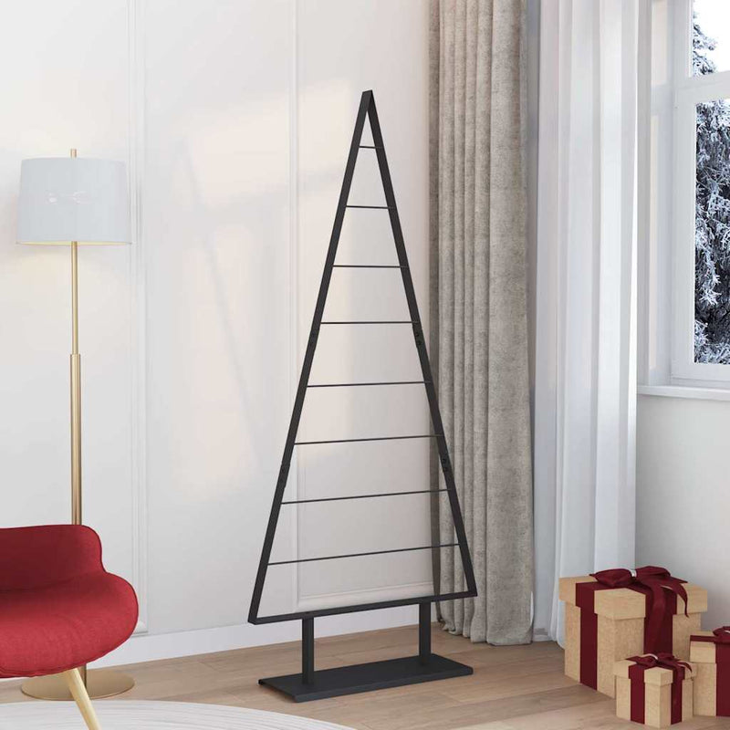 Load image into Gallery viewer, Vidaxl metalen kerstboom met standaard zwart 180 cm staal

