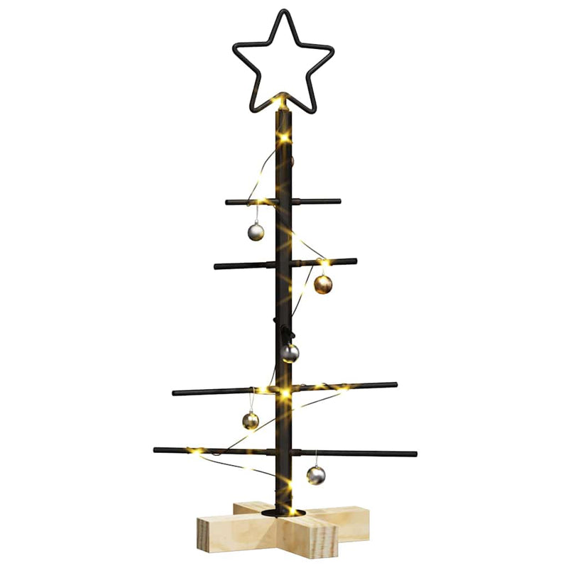 Load image into Gallery viewer, Vidaxl metalen kerstboom zwart 59,5 cm poedergecoat staal

