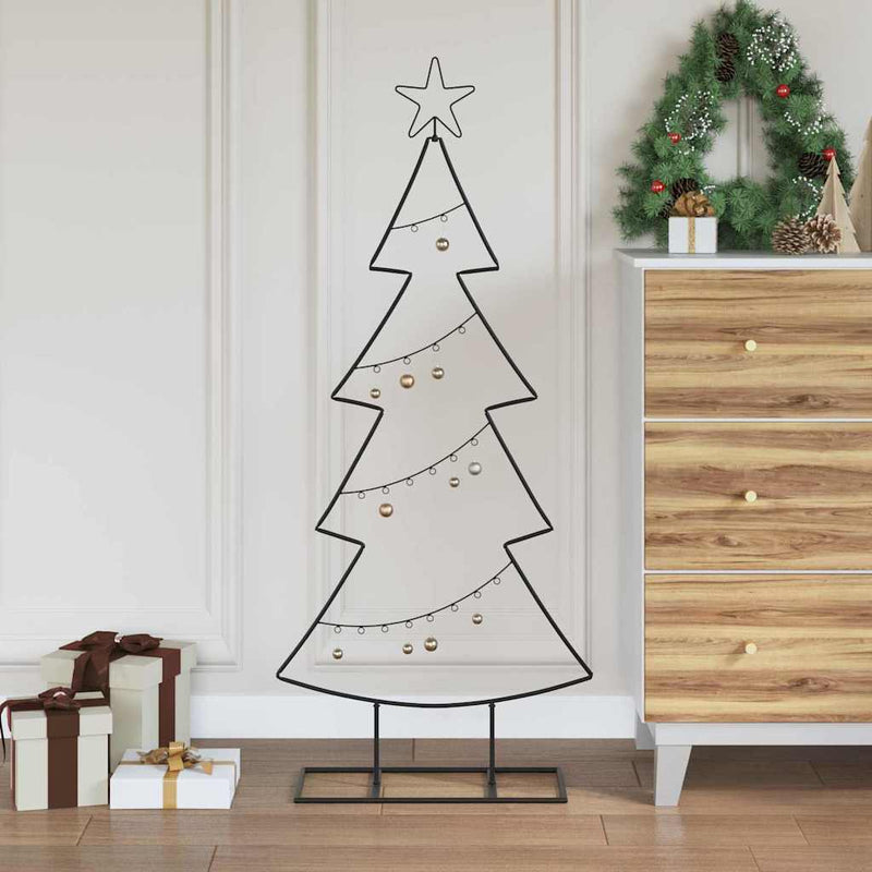 Load image into Gallery viewer, Vidaxl metalen kerstboom met standaard zwart 125 cm staal
