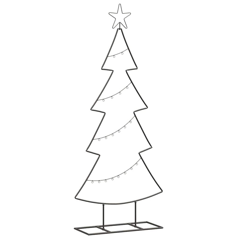 Load image into Gallery viewer, Vidaxl metalen kerstboom met standaard zwart 125 cm staal
