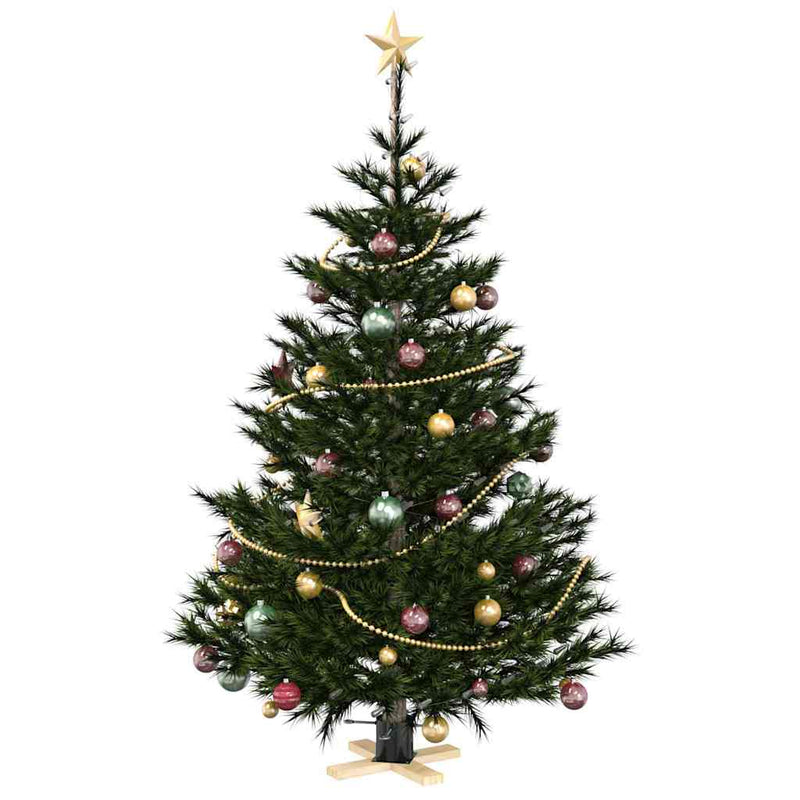 Load image into Gallery viewer, Vidaxl kerstboomstandaard zwart 50 x 50 x 16 cm massief grenenhout
