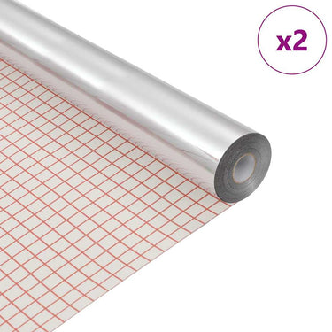 Vidaxl zelfklevende spiegel film 90 x 150 cm 2 pcs zilver pet