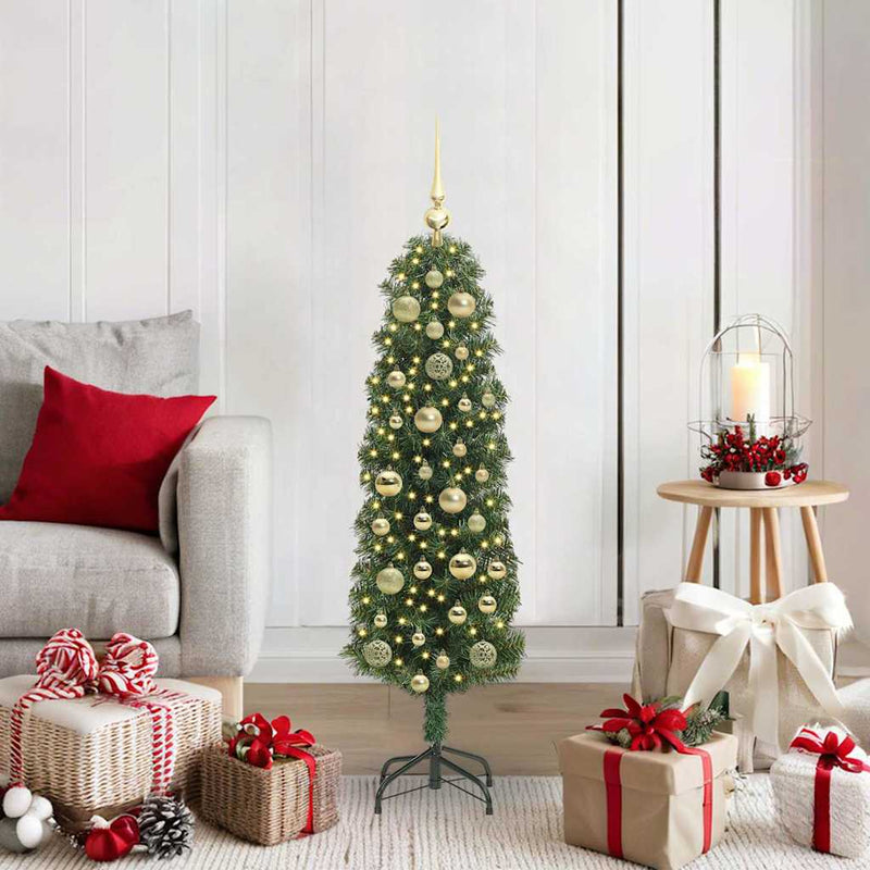 Load image into Gallery viewer, Vidaxl kunstkerstboom groen 120 cm pvc en staal en kunststof
