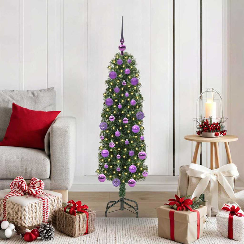 Load image into Gallery viewer, Vidaxl kunstkerstboom groen 120 cm pvc en staal en kunststof
