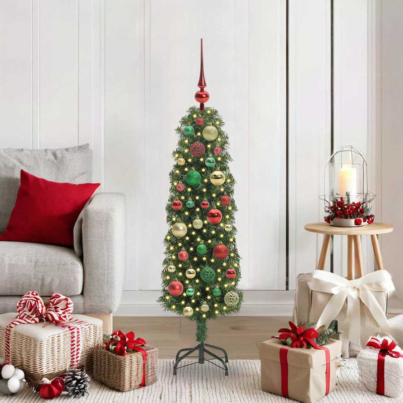 Load image into Gallery viewer, Vidaxl kunstkerstboom groen 120 cm pvc en staal en kunststof
