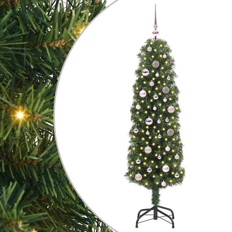 Load image into Gallery viewer, Vidaxl kunstkerstboom groen 150 cm pvc en staal en kunststof
