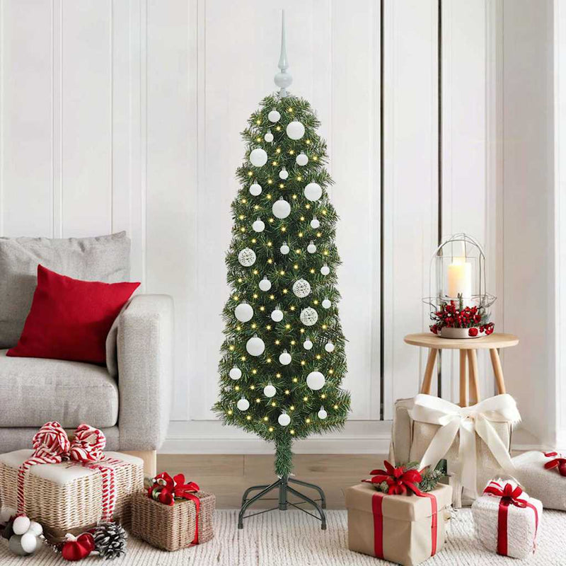 Load image into Gallery viewer, Vidaxl kunstkerstboom groen 150 cm pvc en staal en kunststof
