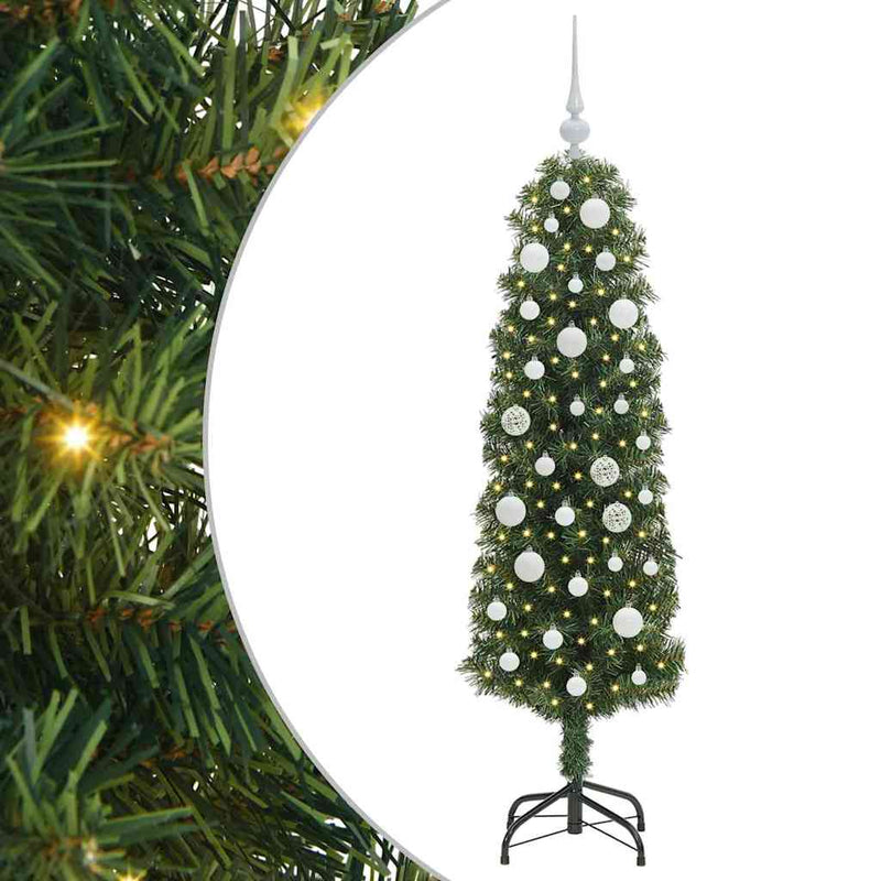 Load image into Gallery viewer, Vidaxl kunstkerstboom groen 150 cm pvc en staal en kunststof
